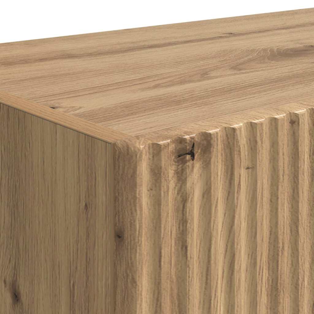 Tv Wall Cabinet 2 Pcs Umělecký Dub Kompozitní Dřevo