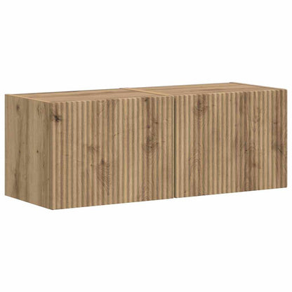 Tv Wall Cabinet 2 Pcs Umělecký Dub Kompozitní Dřevo