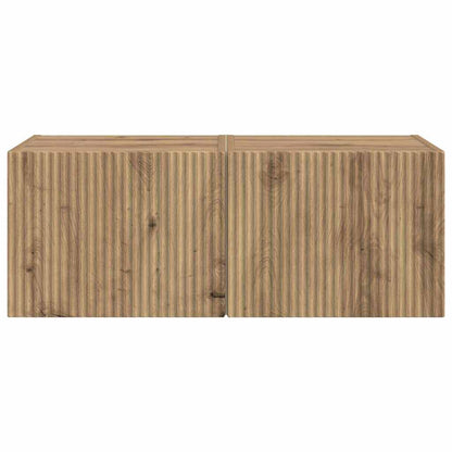 Tv Wall Cabinet 2 Pcs Umělecký Dub Kompozitní Dřevo