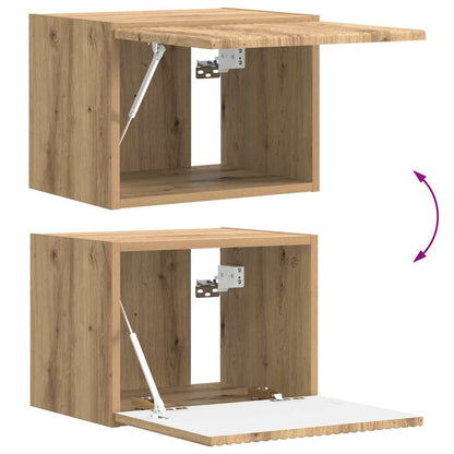 Tv Wall Cabinet 2 Pcs Umělecký Dub Kompozitní Dřevo