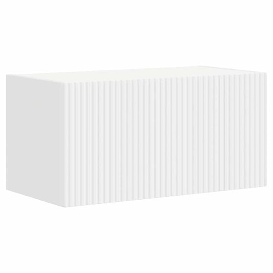 Tv Wall Cabinet 60 X 31 X 29,5 Cm Bílá Kompozitní Dřevo
