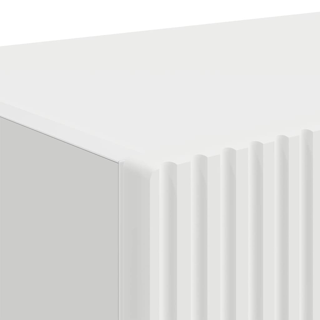 Tv Wall Cabinet 2 Pcs Bílá Kompozitní Dřevo