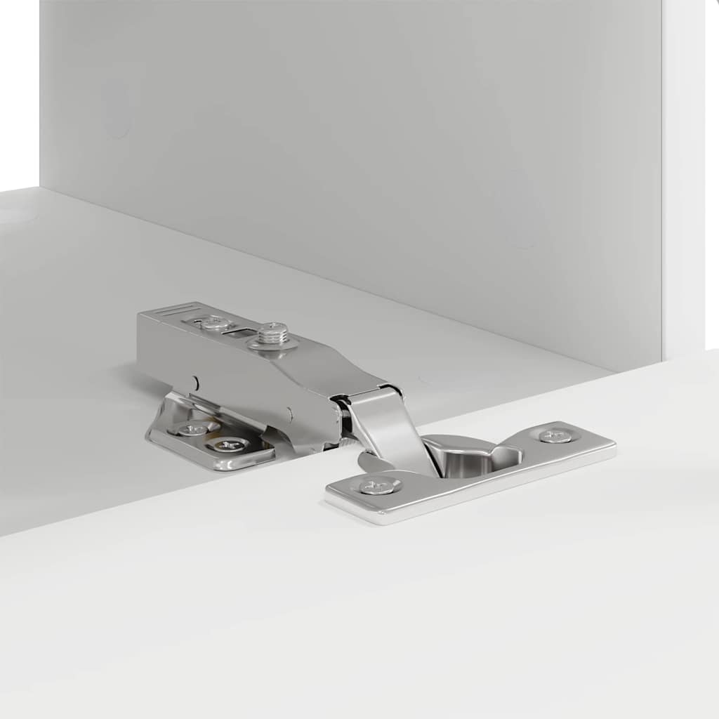 Tv Wall Cabinet 2 Pcs Bílá Kompozitní Dřevo