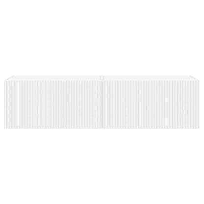 Tv Wall Cabinet 2 Pcs Bílá Kompozitní Dřevo