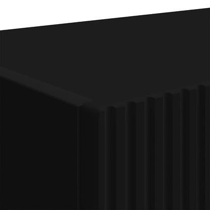 Tv Wall Cabinet 2 Pcs Černá Kompozitní Dřevo