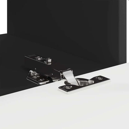 Tv Wall Cabinet 2 Pcs Černá Kompozitní Dřevo