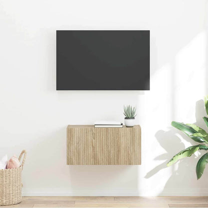Tv Wall Cabinet 60 X 31 X 29,5 Cm Sonoma Kompozitní Dřevo