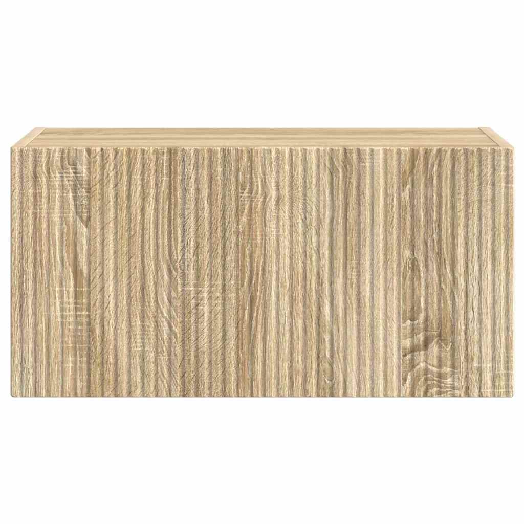 Tv Wall Cabinet 60 X 31 X 29,5 Cm Sonoma Kompozitní Dřevo