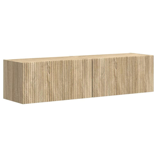 Tv Wall Cabinet 2 Pcs Sonoma Kompozitní Dřevo