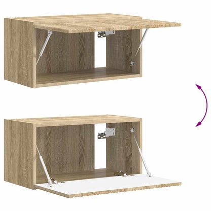Tv Wall Cabinet 2 Pcs Sonoma Kompozitní Dřevo