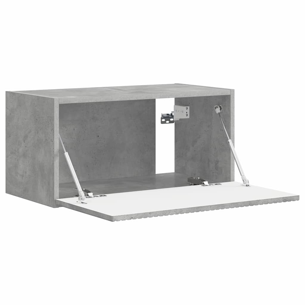 Tv Wall Cabinet 60 X 31 X 29,5 Cm Beton Kompozitní Dřevo