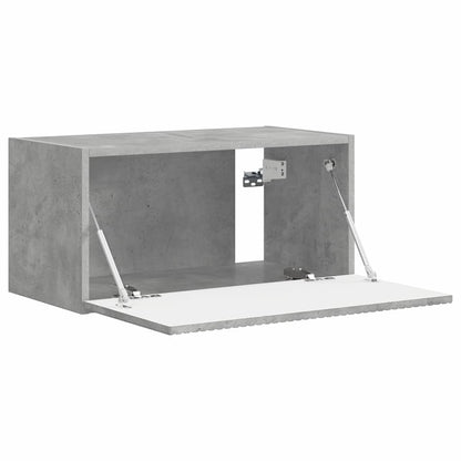Tv Wall Cabinet 60 X 31 X 29,5 Cm Beton Kompozitní Dřevo