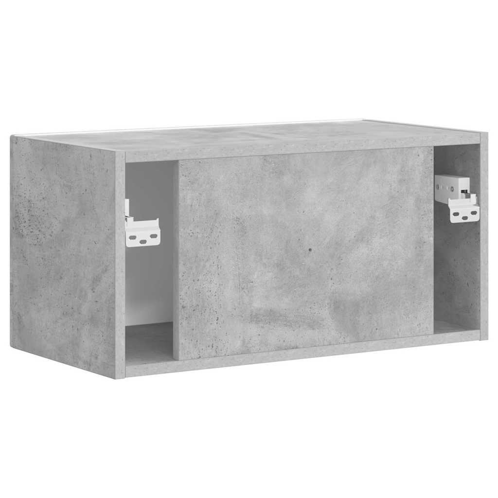 Tv Wall Cabinet 60 X 31 X 29,5 Cm Beton Kompozitní Dřevo