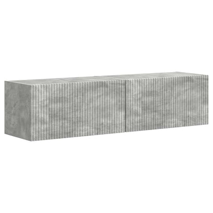 Tv Wall Cabinet 2 Pcs Beton Kompozitní Dřevo