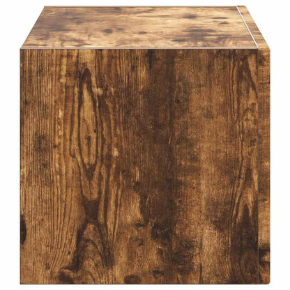 Tv Wall Cabinet 60 X 31 X 29,5 Cm Kouřový Dub Kompozitní Dřevo