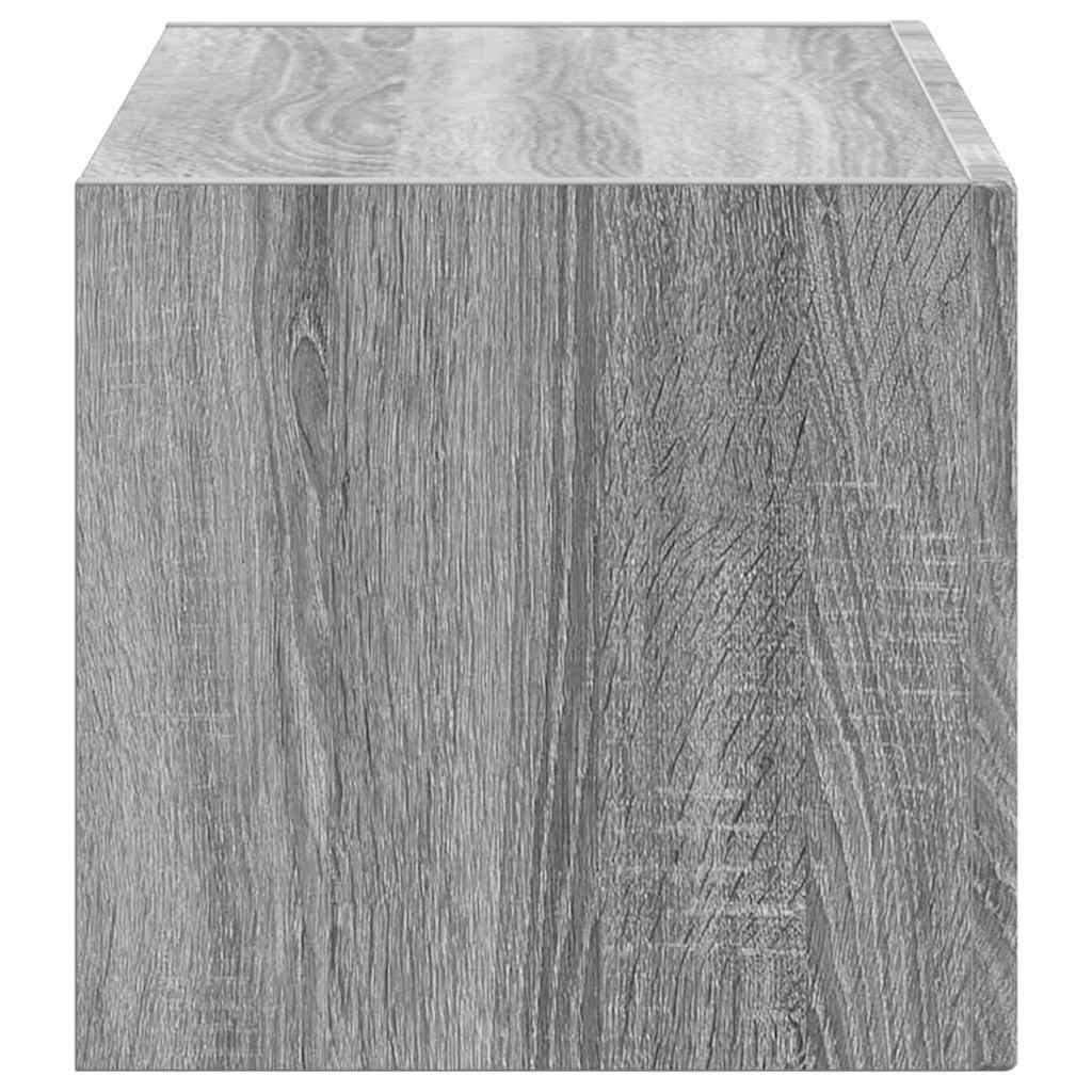 Tv Wall Cabinet 60 X 31 X 29,5 Cm Šedá Sonoma Kompozitní Dřevo