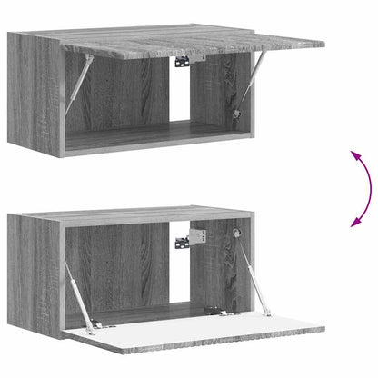 Tv Wall Cabinet 2 Pcs Šedá Sonoma Kompozitní Dřevo