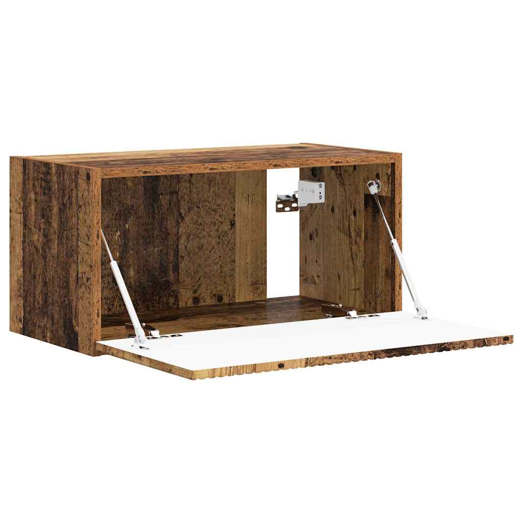 Tv Wall Cabinet 60 X 31 X 29,5 Cm Staré Dřevo Kompozitní Dřevo