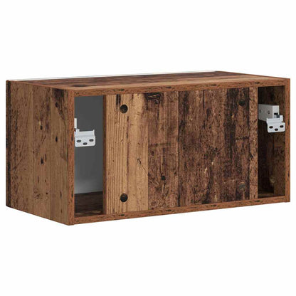 Tv Wall Cabinet 60 X 31 X 29,5 Cm Staré Dřevo Kompozitní Dřevo