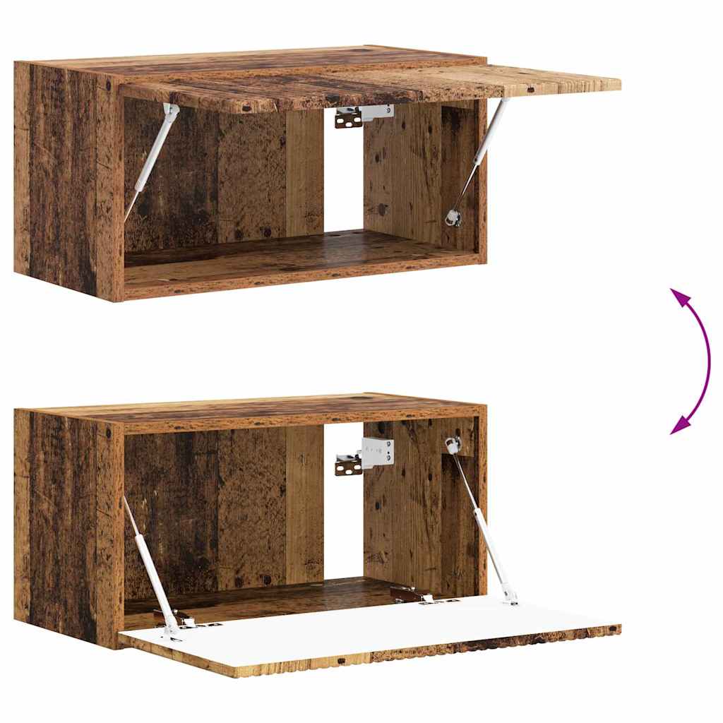 Tv Wall Cabinet 60 X 31 X 29,5 Cm Staré Dřevo Kompozitní Dřevo