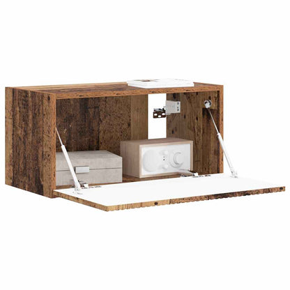 Tv Wall Cabinet 60 X 31 X 29,5 Cm Staré Dřevo Kompozitní Dřevo