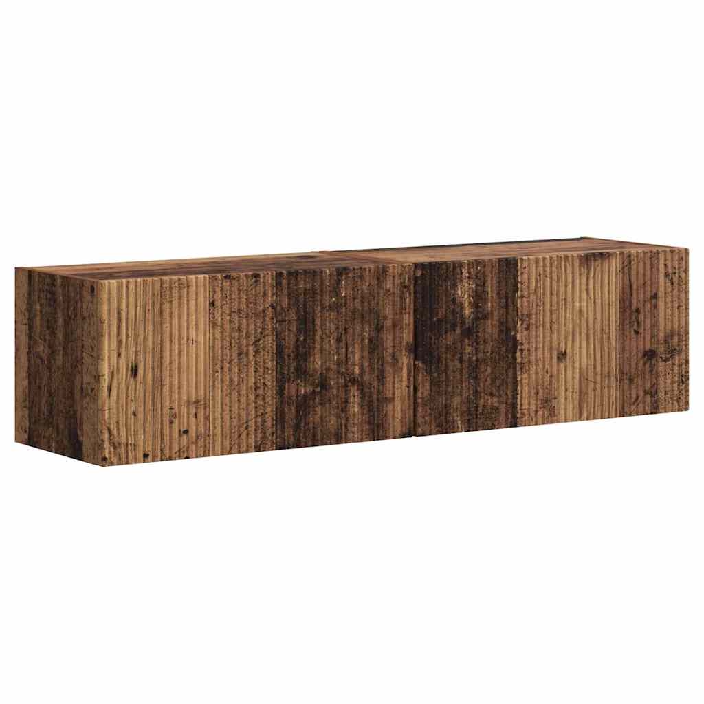 Tv Wall Cabinet 2 Pcs Staré Dřevo Kompozitní Dřevo