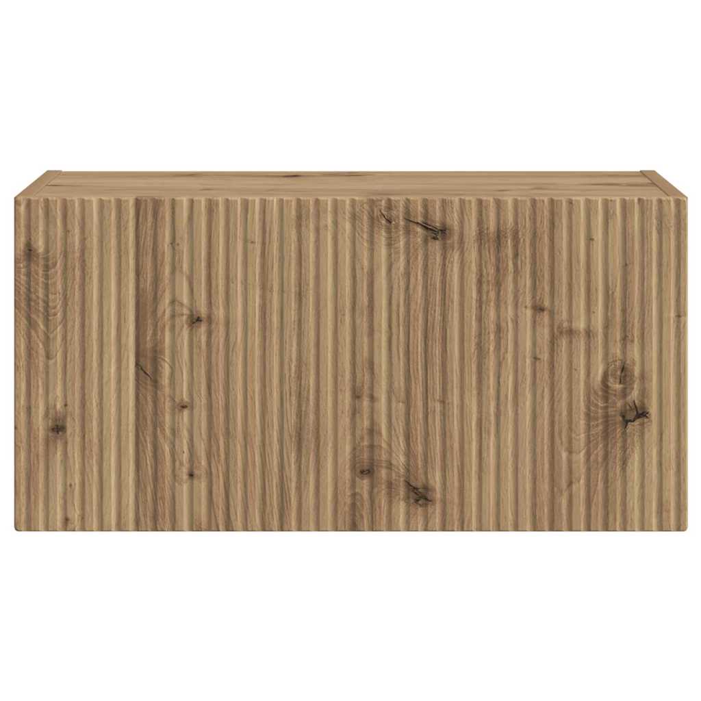 Tv Wall Cabinet 60 X 31 X 29,5 Cm Umělecký Dub Kompozitní Dřevo