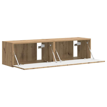 Tv Wall Cabinet 2 Pcs Umělecký Dub Kompozitní Dřevo