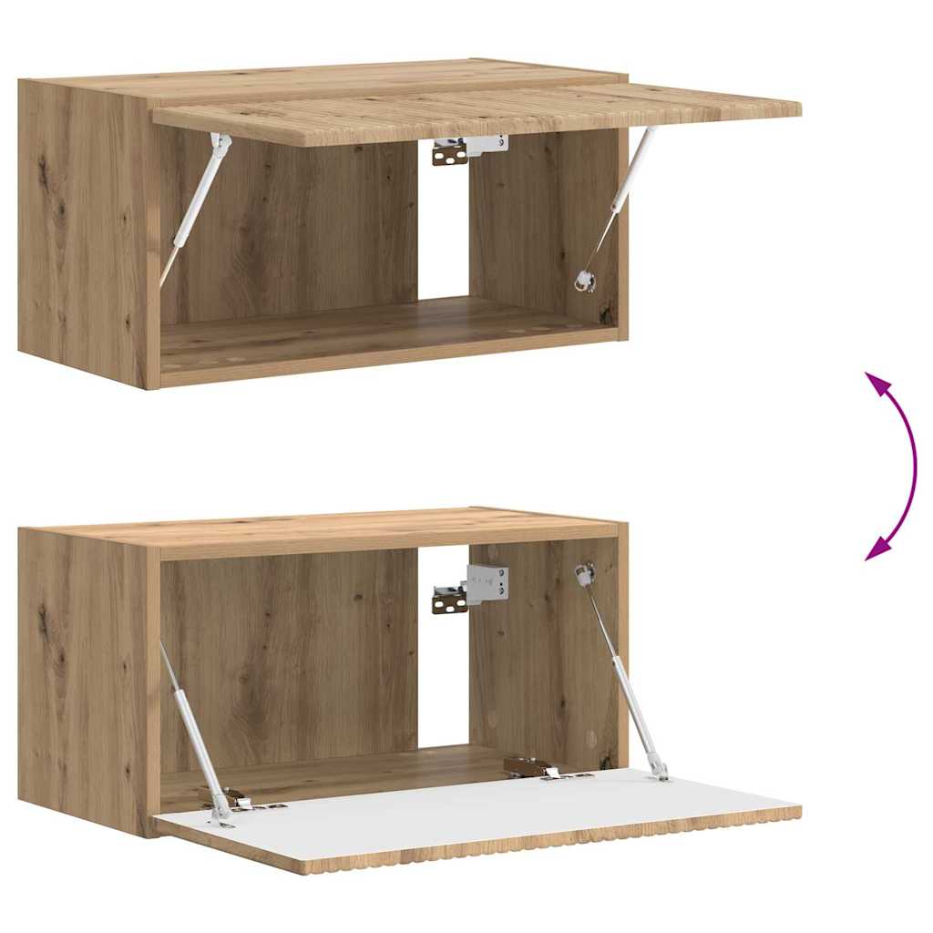 Tv Wall Cabinet 2 Pcs Umělecký Dub Kompozitní Dřevo