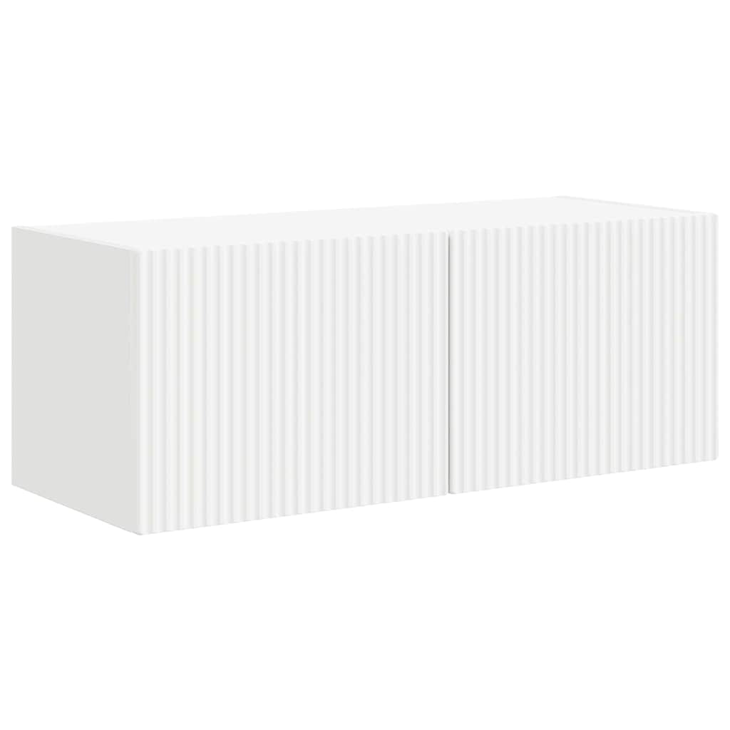 Tv Wall Cabinet 78,5 X 31 X 29,5 Cm Bílá Kompozitní Dřevo