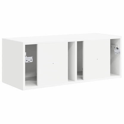 Tv Wall Cabinet 78,5 X 31 X 29,5 Cm Bílá Kompozitní Dřevo