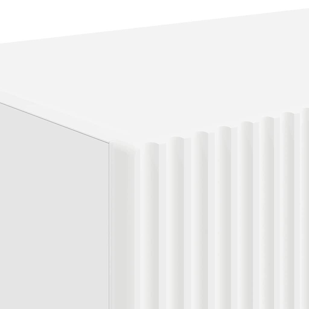 Tv Wall Cabinet 2 Pcs Bílá Kompozitní Dřevo