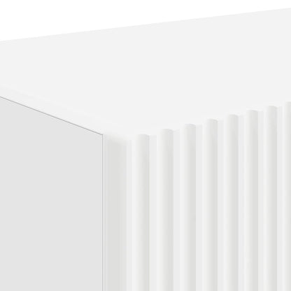 Tv Wall Cabinet 2 Pcs Bílá Kompozitní Dřevo