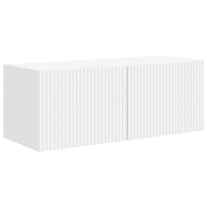 Tv Wall Cabinet 2 Pcs Bílá Kompozitní Dřevo