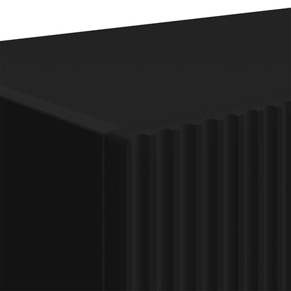Tv Wall Cabinet 78,5 X 31 X 29,5 Cm Černá Kompozitní Dřevo