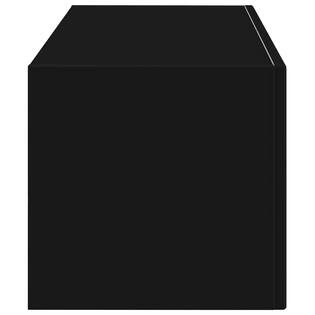 Tv Wall Cabinet 78,5 X 31 X 29,5 Cm Černá Kompozitní Dřevo