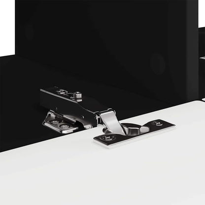 Tv Wall Cabinet 2 Pcs Černá Kompozitní Dřevo