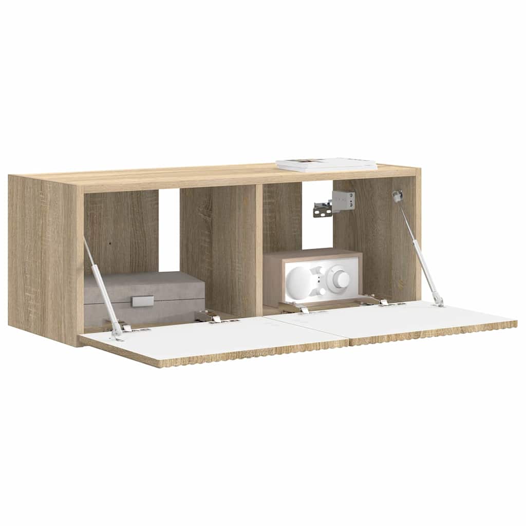Tv Wall Cabinet 78,5 X 31 X 29,5 Cm Sonoma Kompozitní Dřevo
