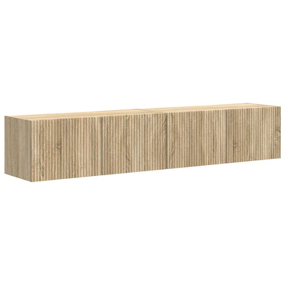 Tv Wall Cabinet 2 Pcs Sonoma Kompozitní Dřevo