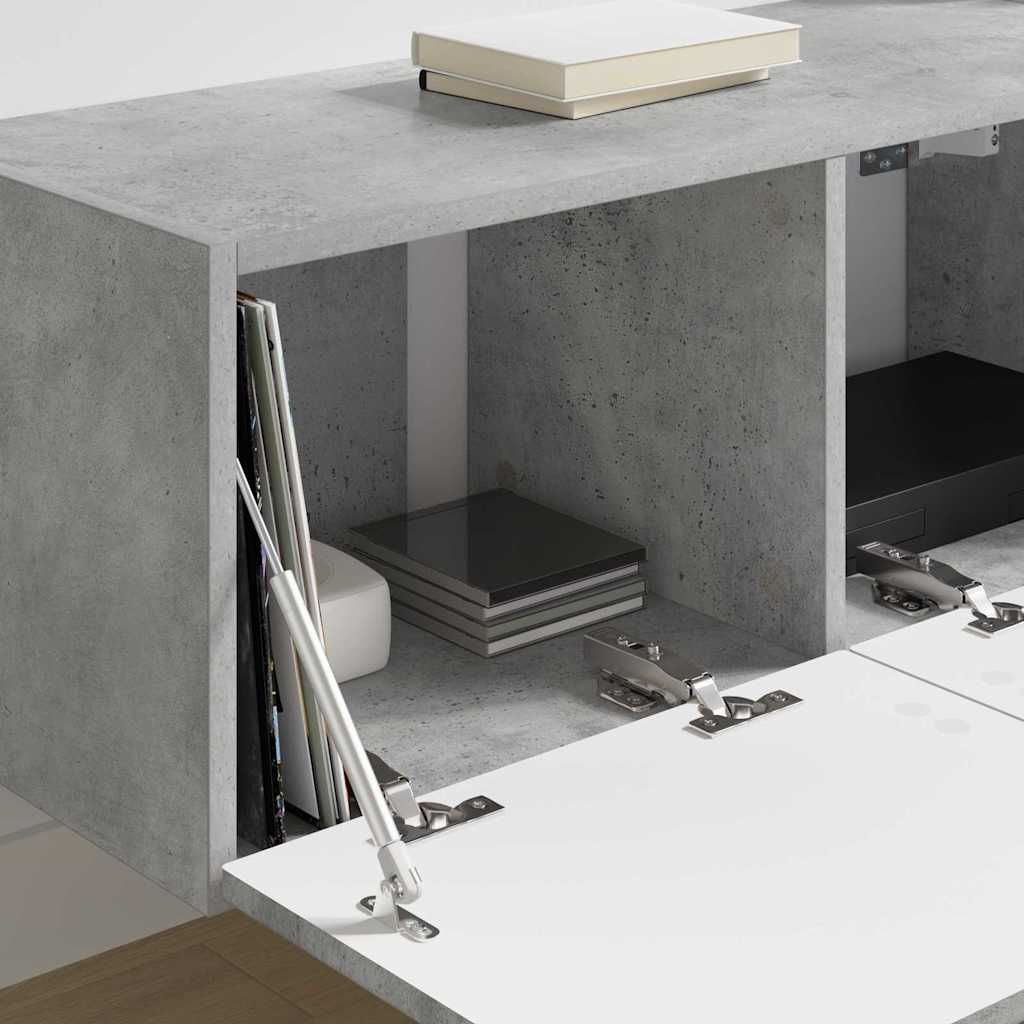 Tv Wall Cabinet 78,5 X 31 X 29,5 Cm Beton Kompozitní Dřevo
