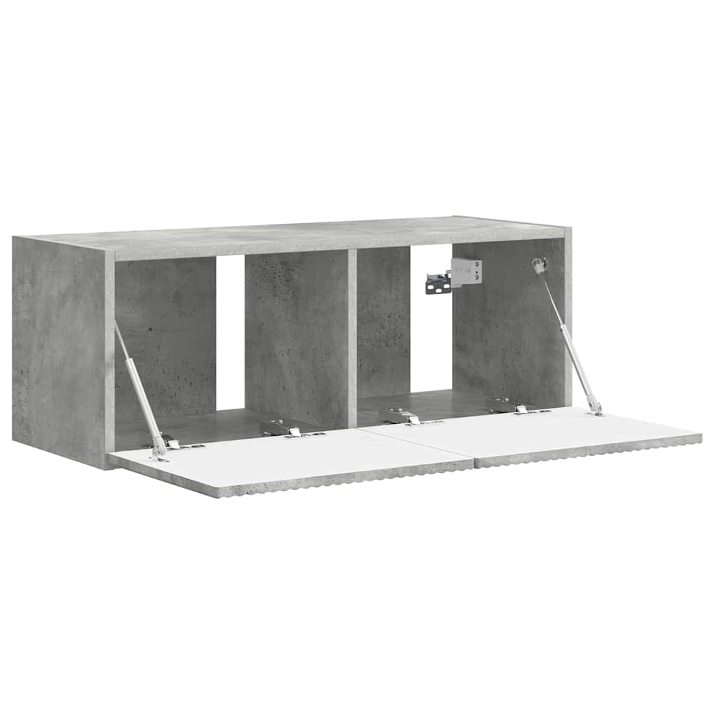 Tv Wall Cabinet 78,5 X 31 X 29,5 Cm Beton Kompozitní Dřevo