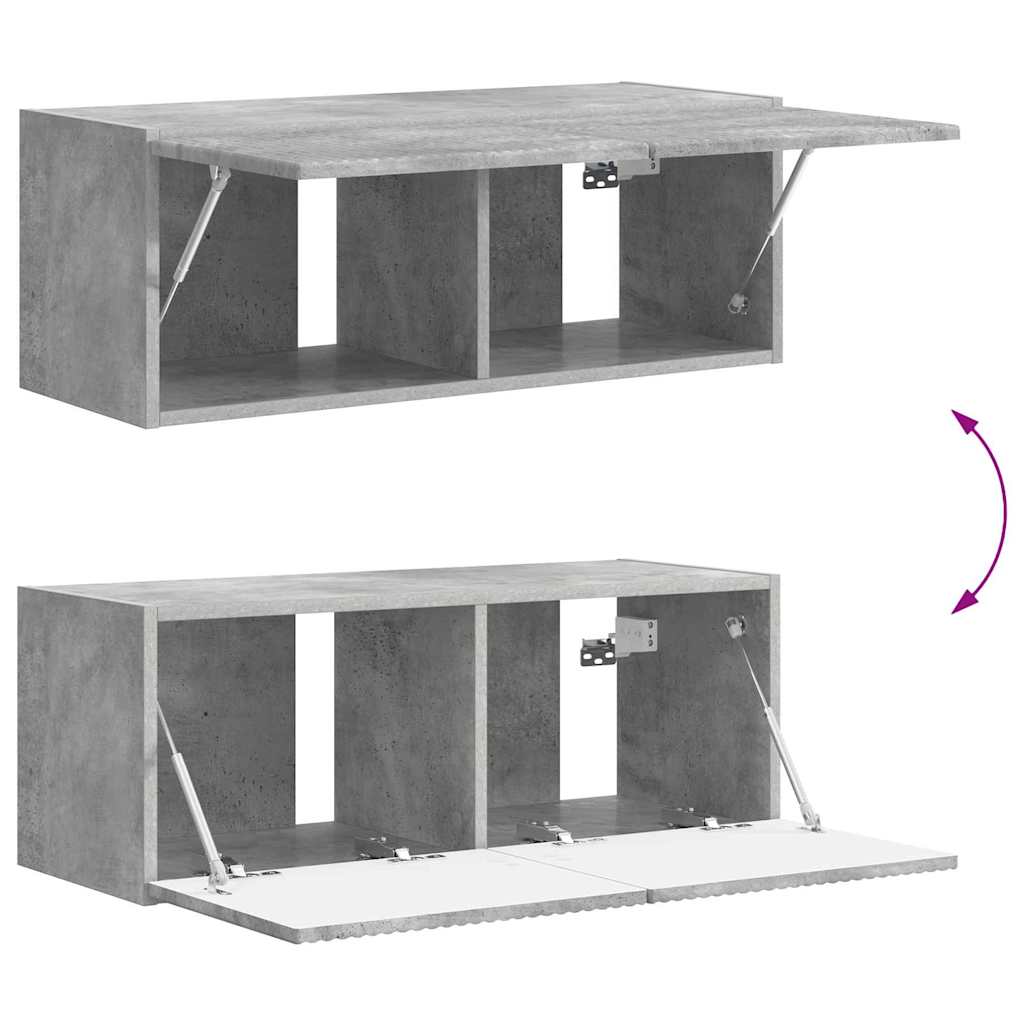 Tv Wall Cabinet 78,5 X 31 X 29,5 Cm Beton Kompozitní Dřevo