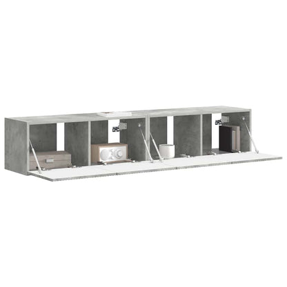 Tv Wall Cabinet 2 Pcs Beton Kompozitní Dřevo