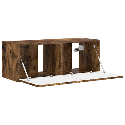 Tv Wall Cabinet 78,5 X 31 X 29,5 Cm Kouřový Dub