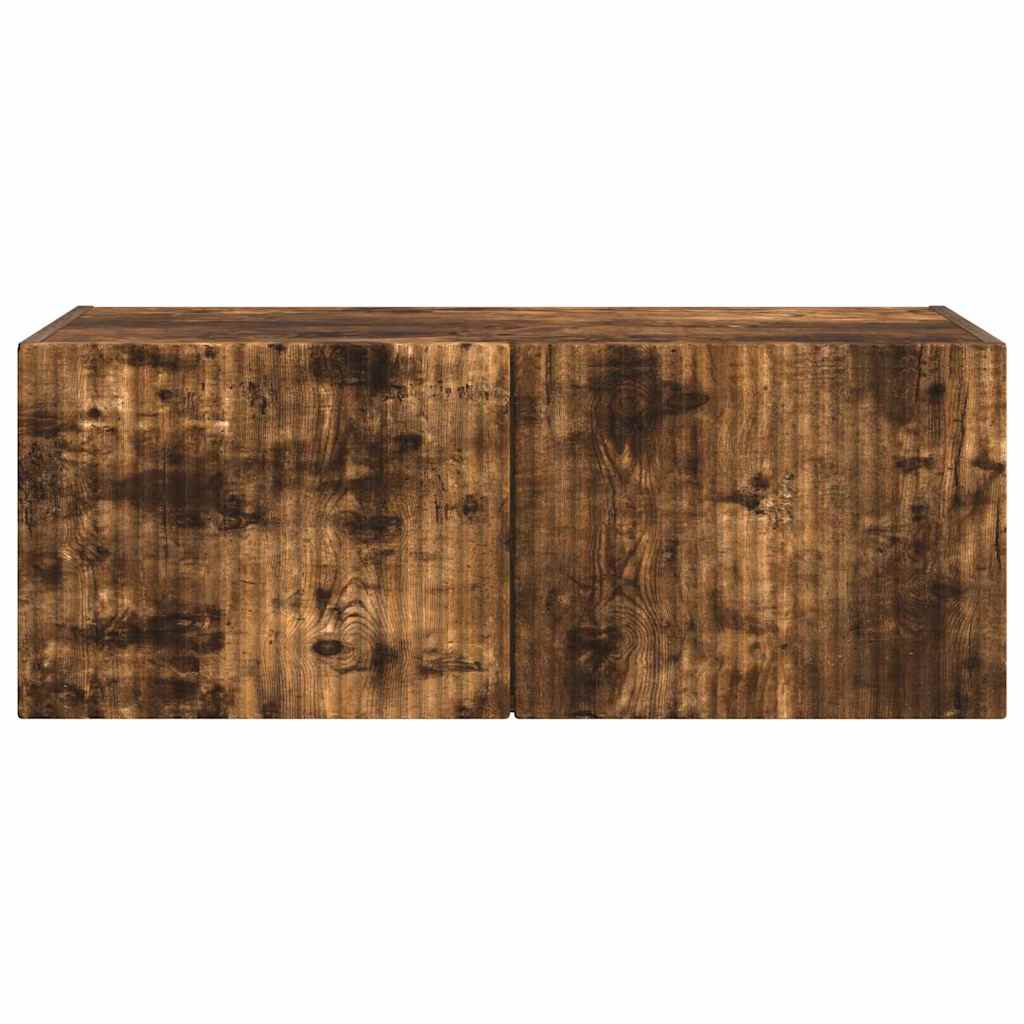 Tv Wall Cabinet 78,5 X 31 X 29,5 Cm Kouřový Dub