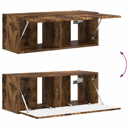 Tv Wall Cabinet 78,5 X 31 X 29,5 Cm Kouřový Dub