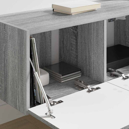 Tv Wall Cabinet 78,5 X 31 X 29,5 Cm Šedá Sonoma