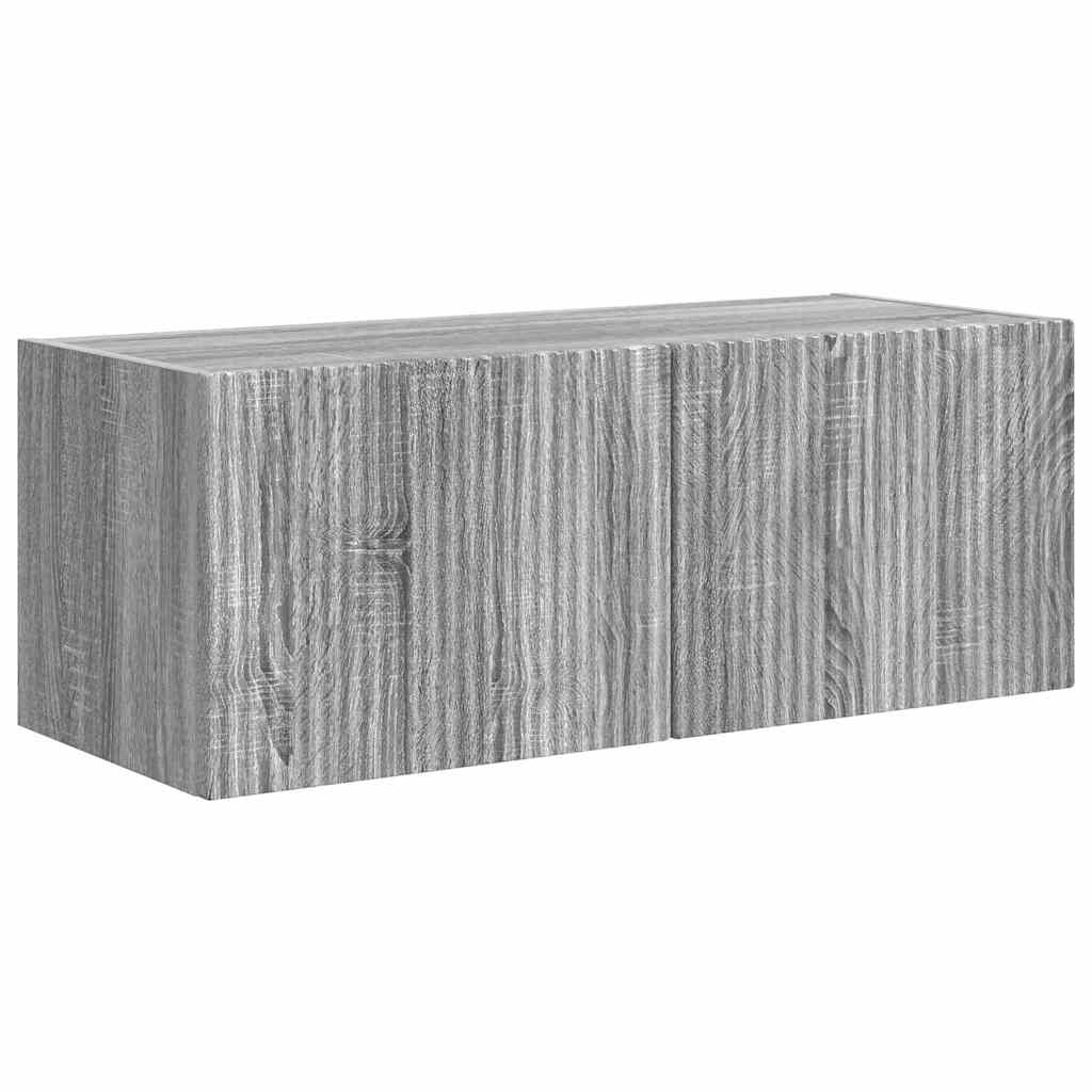 Tv Wall Cabinet 78,5 X 31 X 29,5 Cm Šedá Sonoma