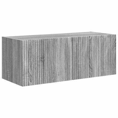 Tv Wall Cabinet 78,5 X 31 X 29,5 Cm Šedá Sonoma