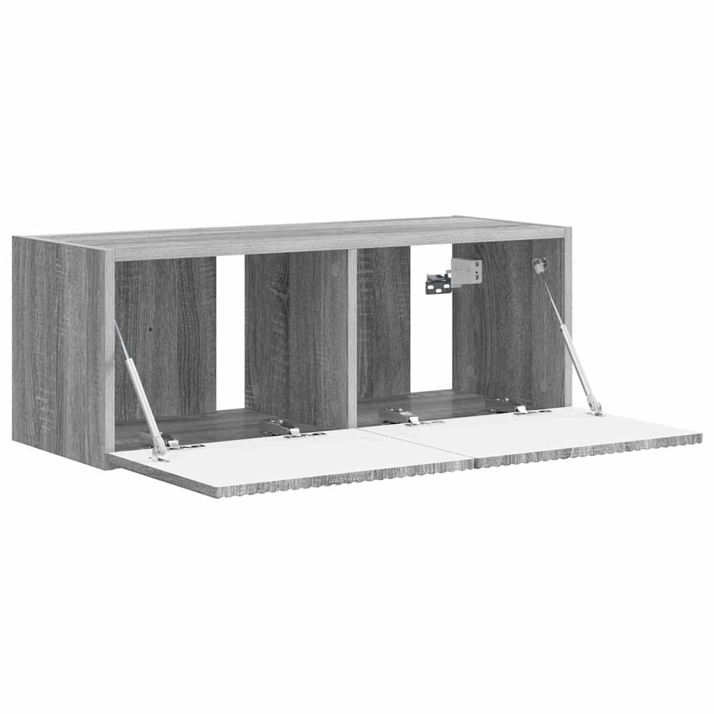 Tv Wall Cabinet 78,5 X 31 X 29,5 Cm Šedá Sonoma